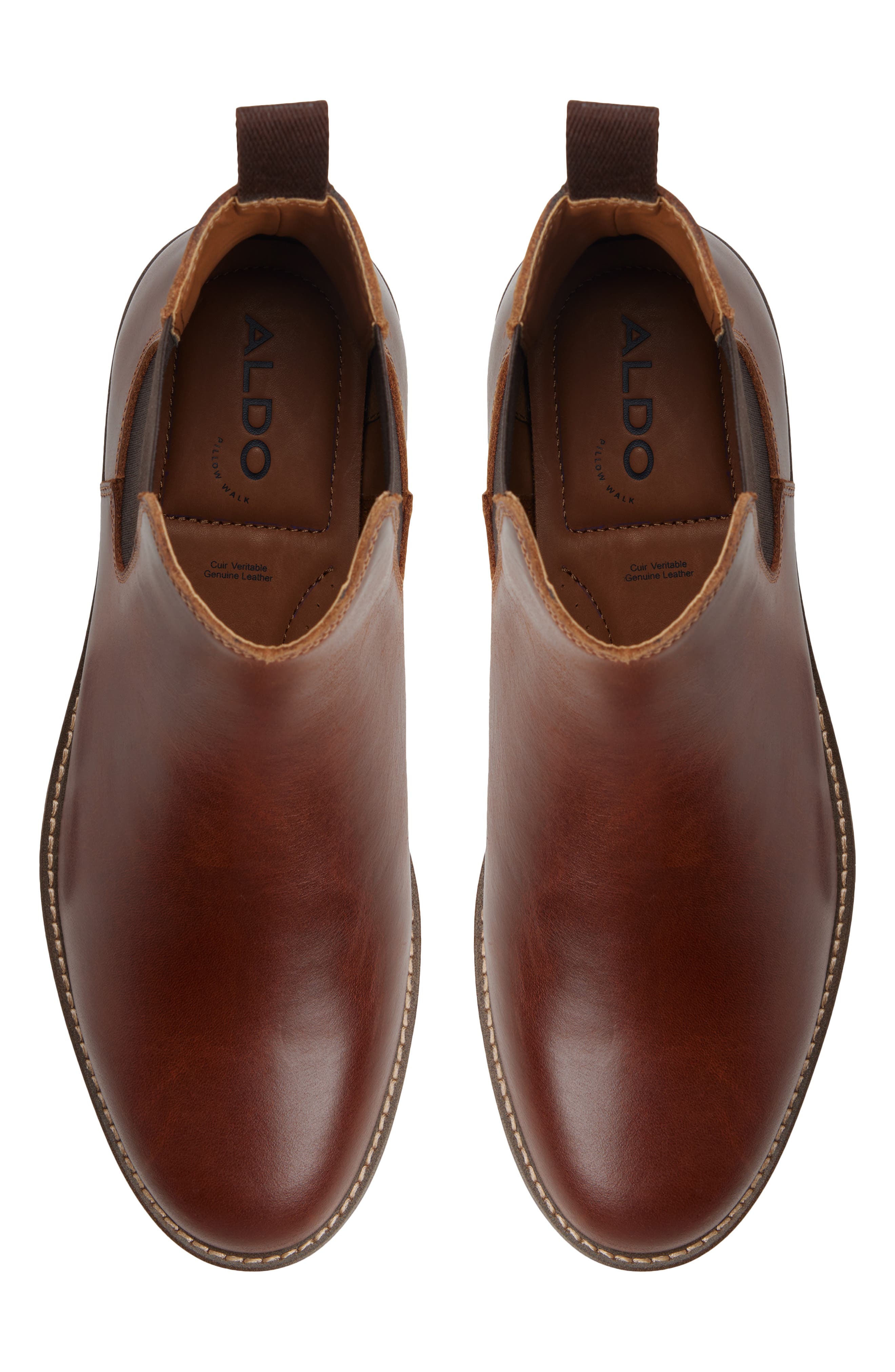 Hayton Leather Chelsea Boot, Alternate, color, BROWN