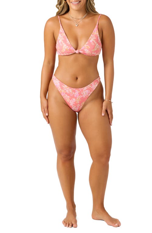 O'neill Nayomi Pismo Floral Bikini Top In Pink