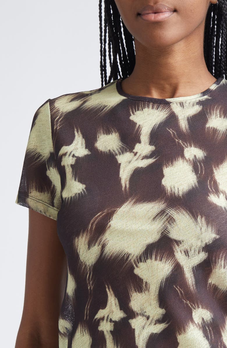 Siedrés Arden Print Mesh Top, Alternate, color, Ivory Multi