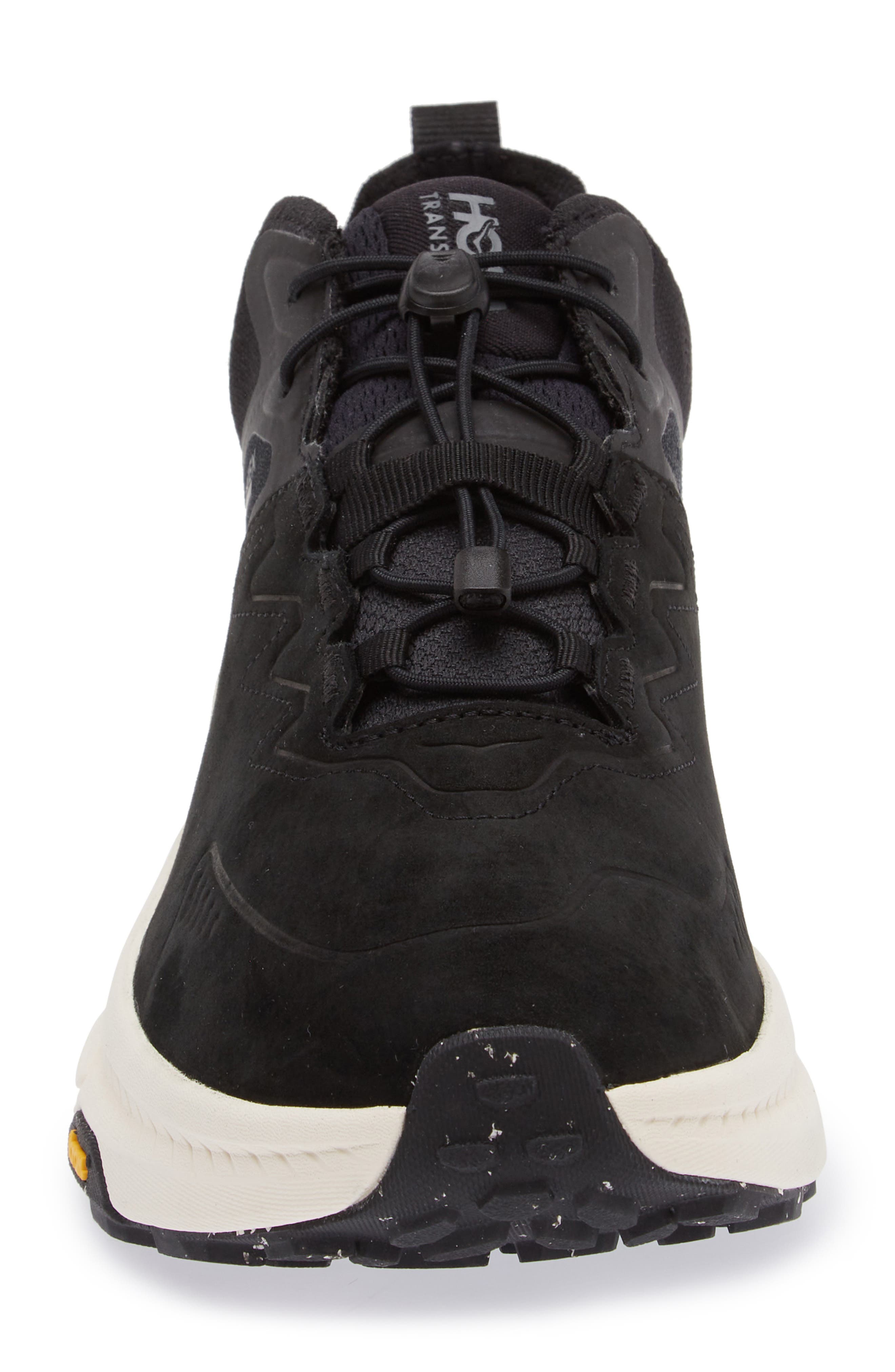 HOKA Transport Chukka Gore-Tex<sup>®</sup> Waterproof Running Shoe, Alternate, color, Black / Alabaster