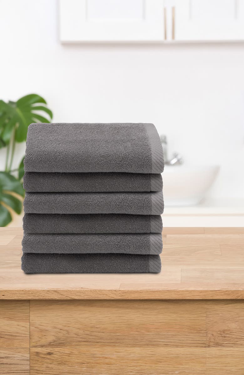 Linum Home Textiles 6-Pack Ediree Cotton Fingertip Towel Set, Alternate, color,
