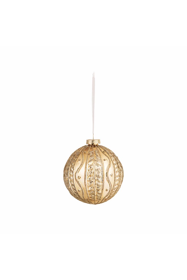 Antique Gold Orb Ornament, Main, color, Gold