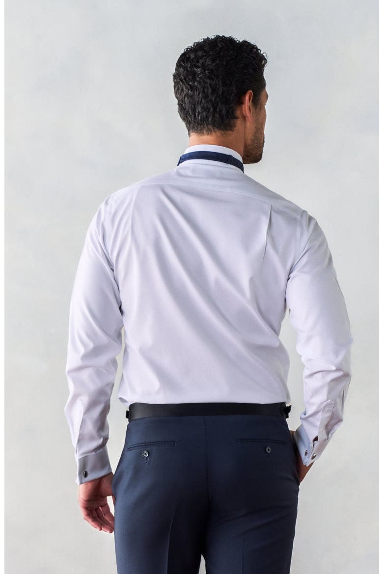 Wing Collar Fly Front Extra Slim Dress Shirt, Alternate, color, White
