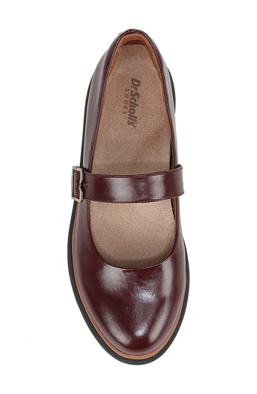Dr. Scholl's Women's Nice Day Max Mary Jane Platform Loafer In Wine