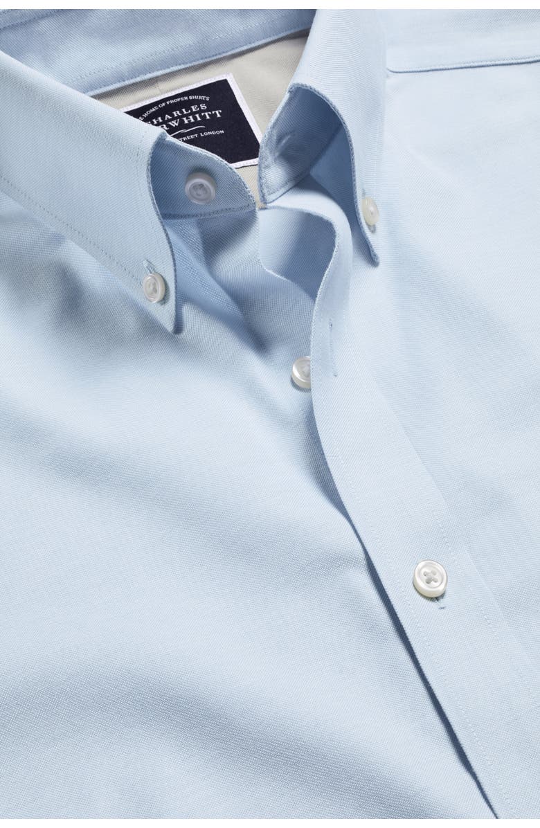 Charles Tyrwhitt Slim Fit Button-Down Collar Non-Iron Stretch Oxford Shirt, Alternate, color, Sky Blue
