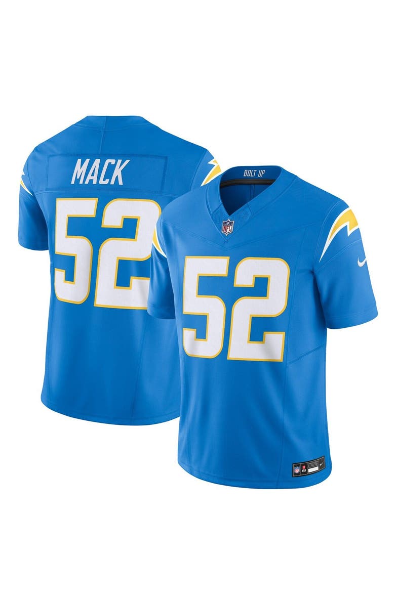 Nike Men's Nike Khalil Mack Powder Blue Los Angeles Chargers Vapor F.U.S.E. Limited Jersey, Main, color, 