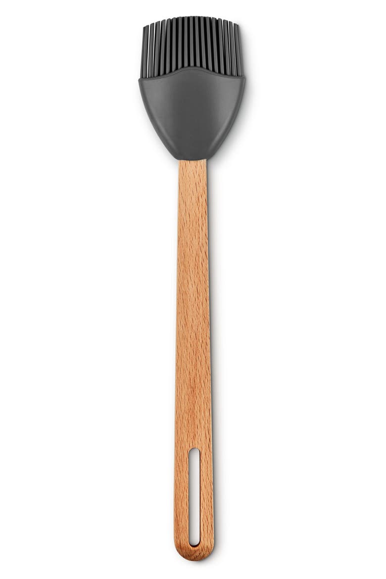 Signature Silicone & Wood Basting Brush, Main, color, OYSTER