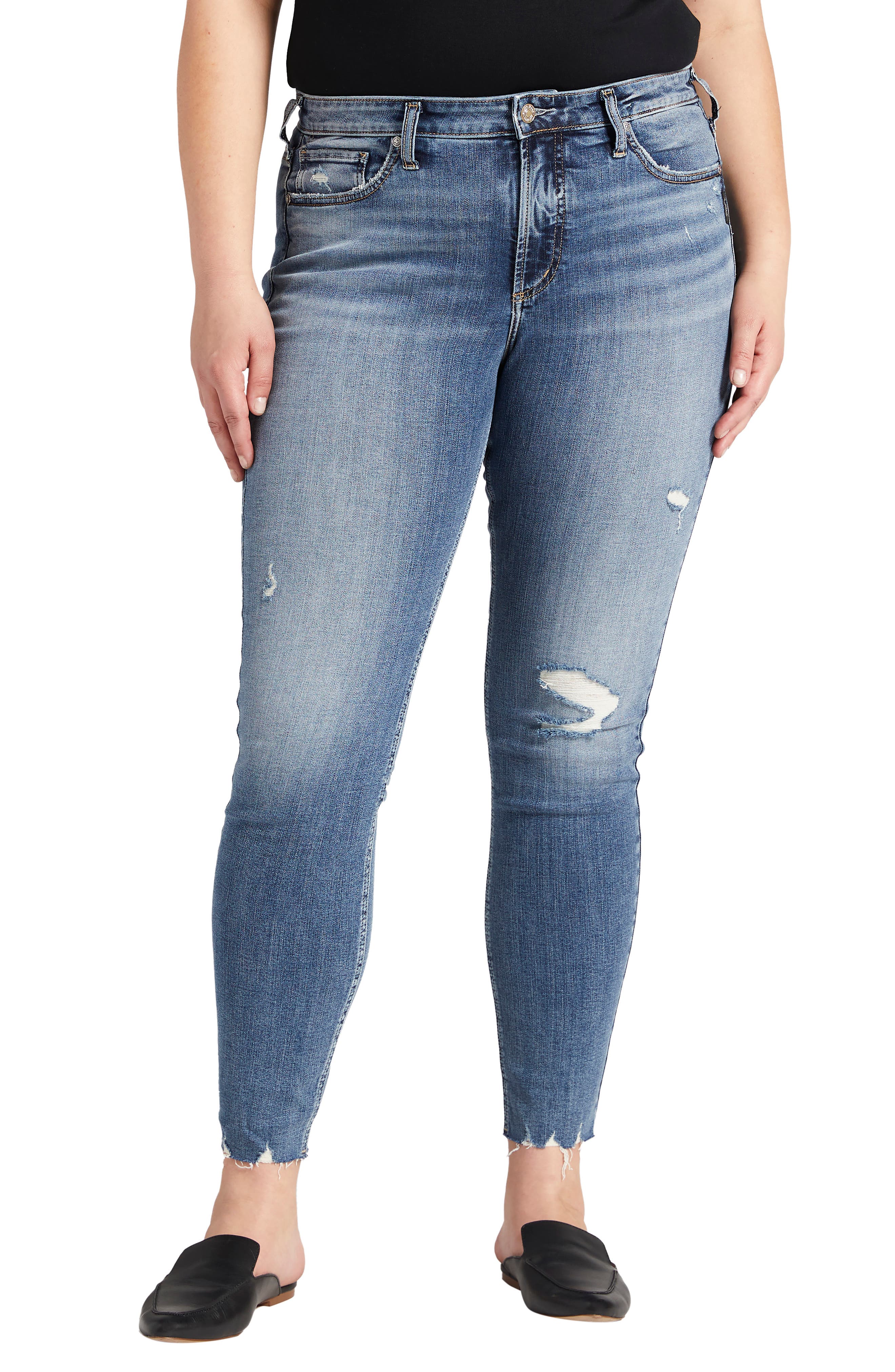 Silver Jeans Co. Most Wanted Distressed Skinny Jeans (Women) | Nordstrom