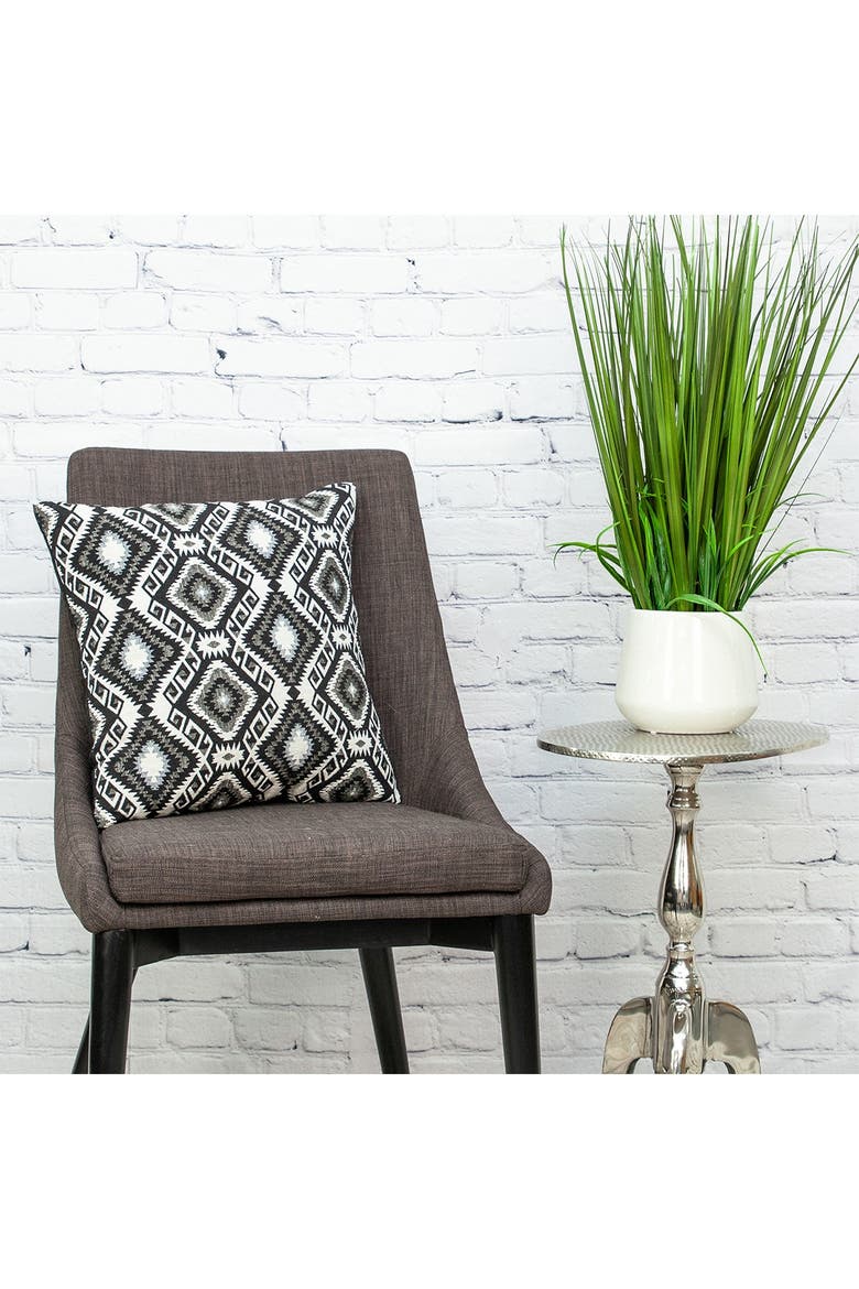 Habib Transitional Black Throw Pillow, Alternate, color, BLACK