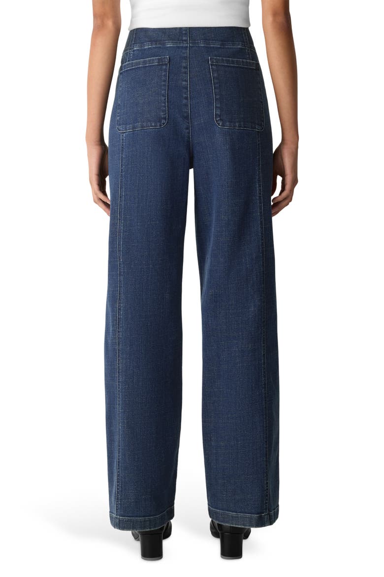 Wide Leg Denim Pants, Alternate, color, MEDIUM INDIGO
