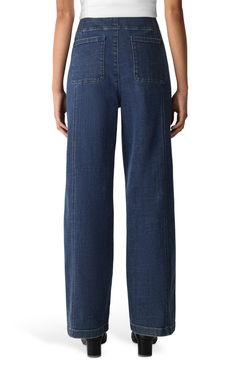 Eileen Fisher Wide Leg Denim Pants, Alternate, color, Medium Indigo