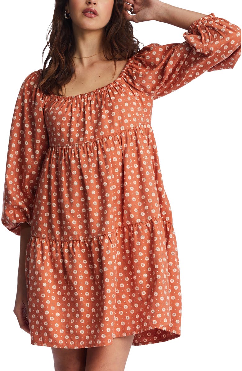 Billabong Love Crush Floral Shift Minidress, Main, color, 