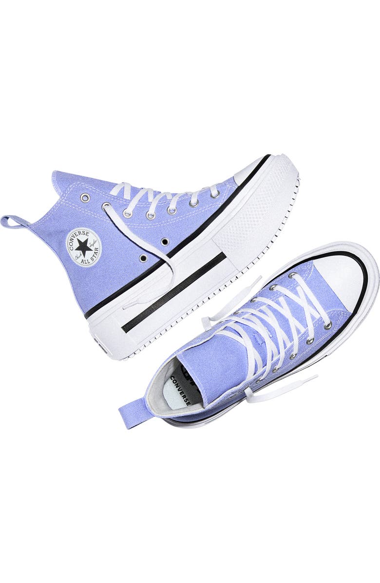 Converse Kids' All Star Lift High Top Platform Sneaker, Alternate, color, Very Peri/ White/ Egret