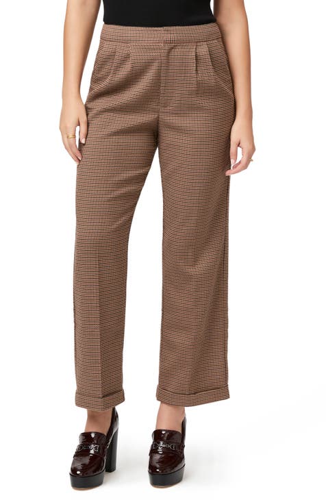 Jia Mini Houndstooth Ankle Pants