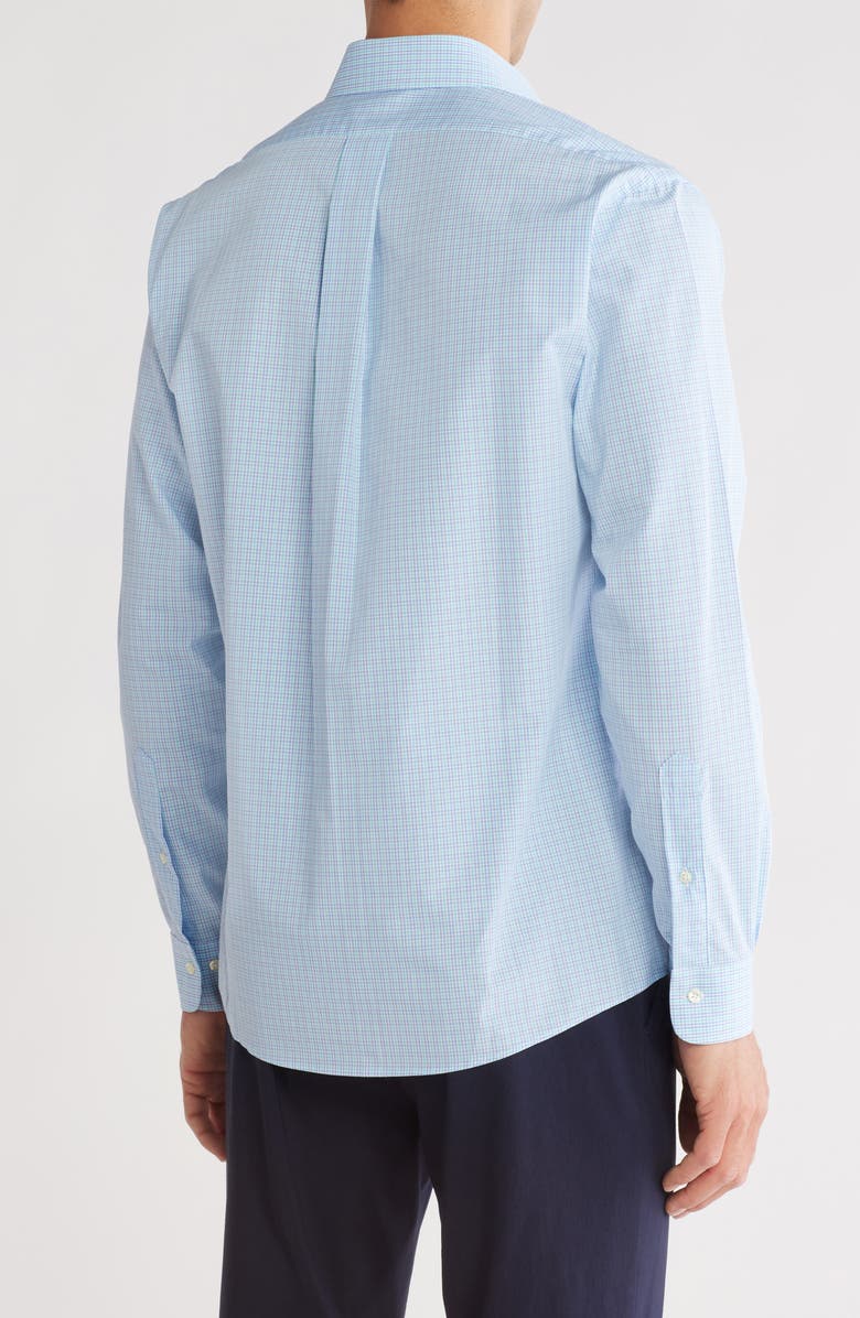 Brooks Brothers Regular Fit Check Non-Iron Dress Shirt, Alternate, color,