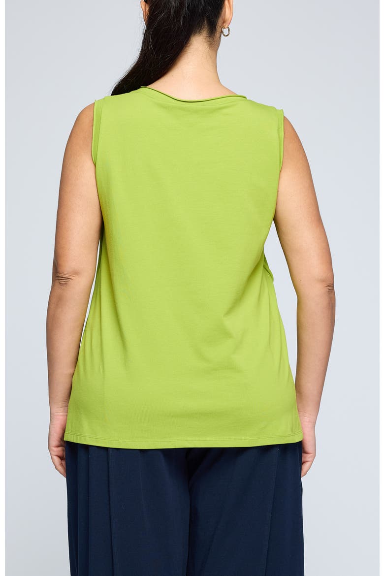 Azari Sleeveless Jersey Top, Alternate, color, Lime