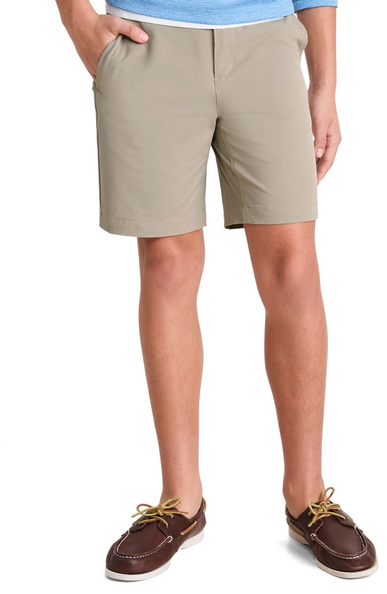 vineyard vines Kids' On-the-Go Performance Shorts, Alternate, color, Khaki