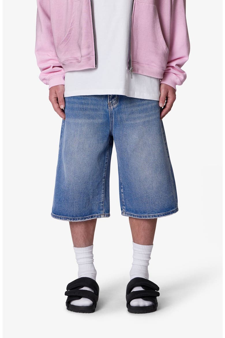 Ultra Baggy Denim Shorts, Main, color, MEDIUM BLUE