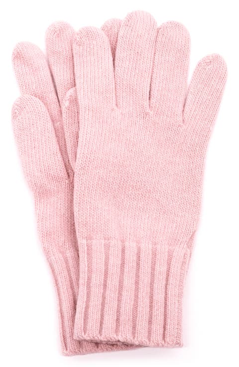 Cashmere Wide Ribbed Cuff Gloves