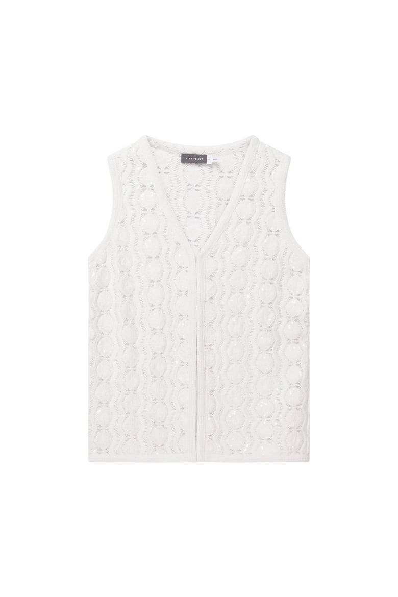 Crochet Sequin Top, Alternate, color, Neutral