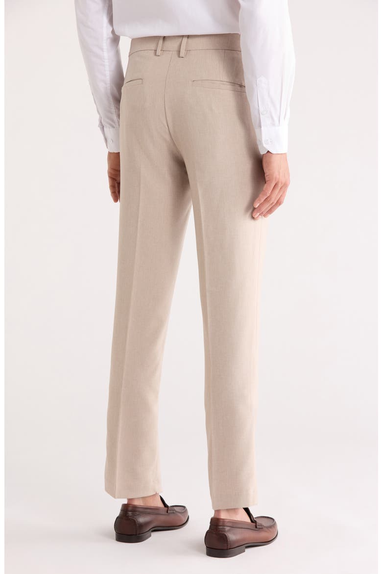 Flat Front Slim Fit Pants, Alternate, color, STONE