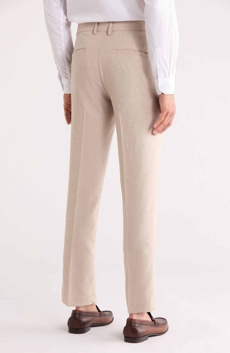 Kenneth Cole Reaction Flat Front Slim Fit Pants, Alternate, color, Stone