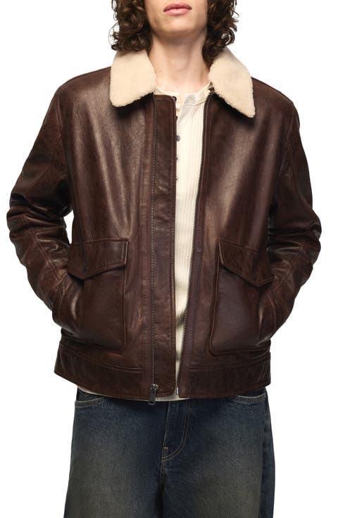 Leather Aviator Jacket