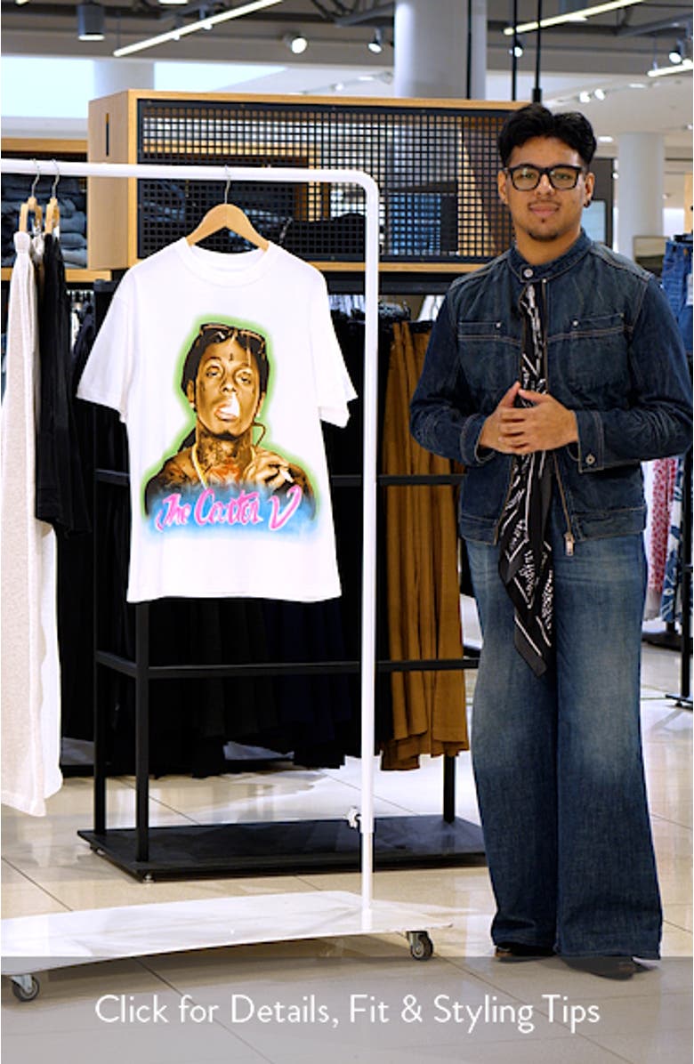 Oversize Lil Wayne The Carter V Graphic T-Shirt, sales video thumbnail