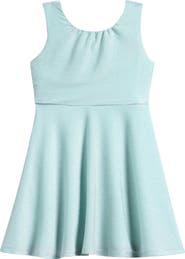 Ava & Yelly Kids' Sparkle Knit Skater Dress