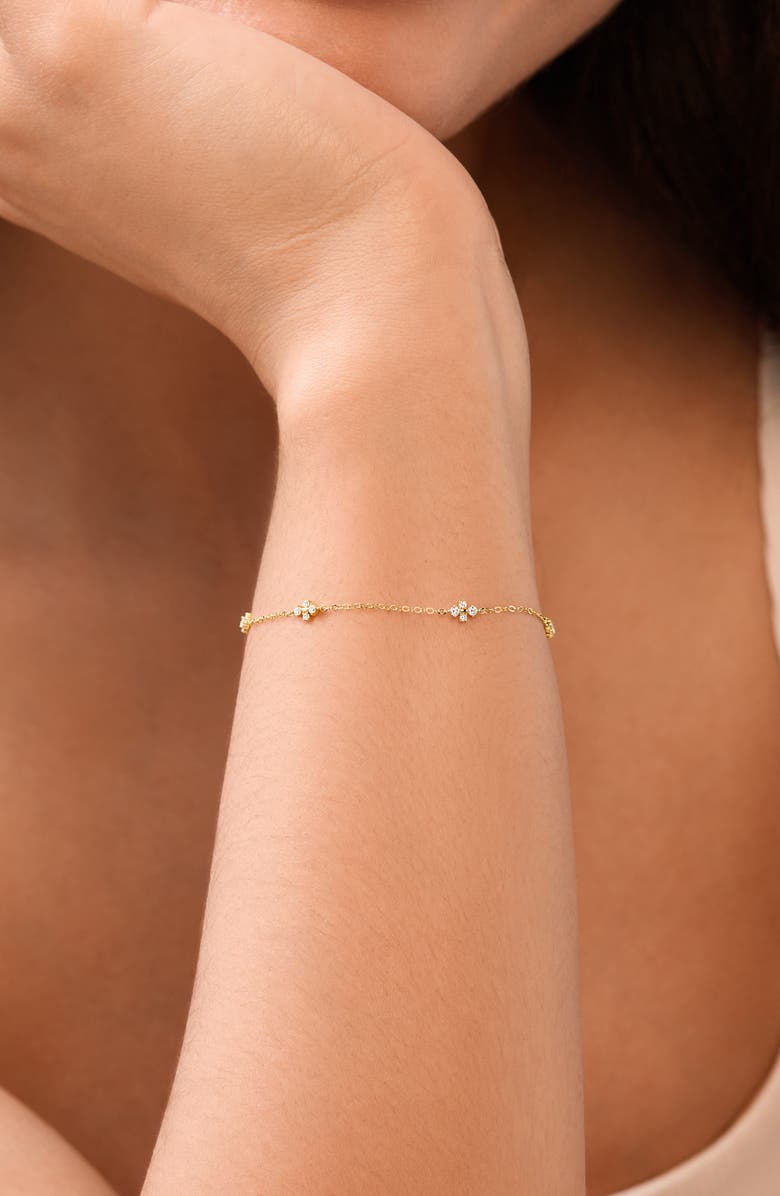 Bony Levy Rita 18K Yellow Gold Diamond Line Bracelet, Alternate, color, 18K Yellow Gold