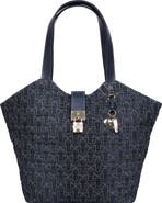 True Religion Horseshoe Charm Denim Tote