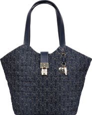 True Religion Horseshoe Charm Denim Tote