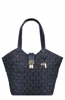 True Religion Horseshoe Charm Denim Tote