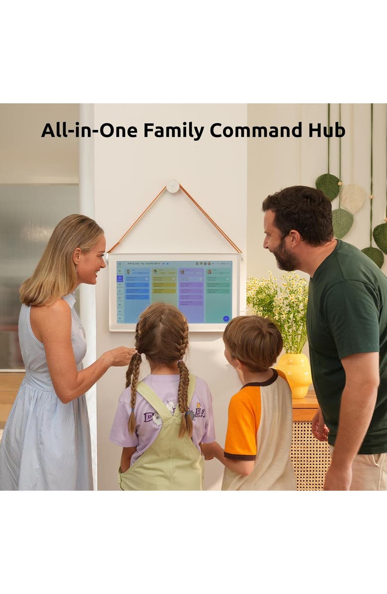 Everblog 21.5" Digital Calendar and Chore Chart - Smart Interactive Family Display, Alternate, color, White