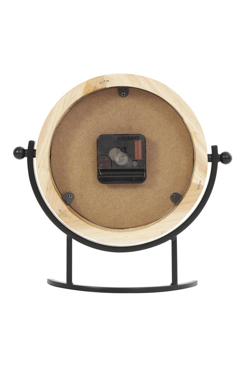 Modern Light Brown Wood Clock, Alternate, color, LIGHT BROWN