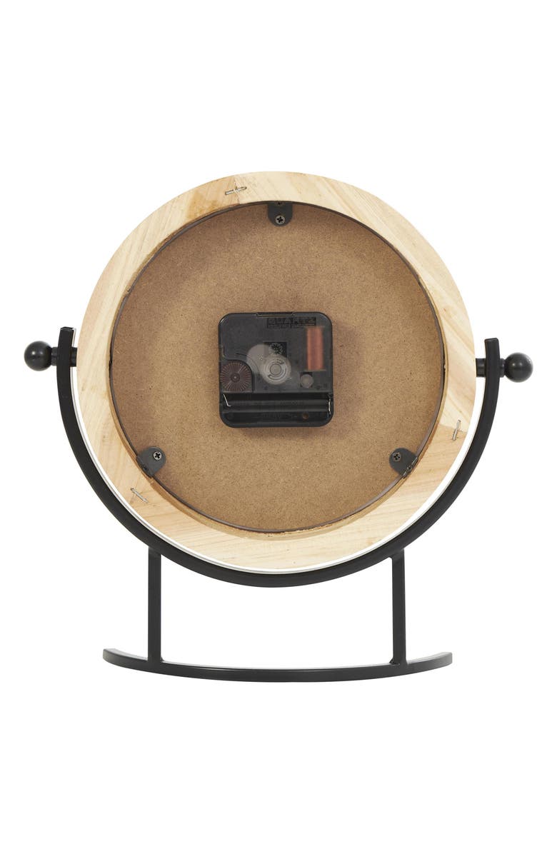 VIVIAN LUNE HOME Modern Light Brown Wood Clock, Alternate, color, Light Brown