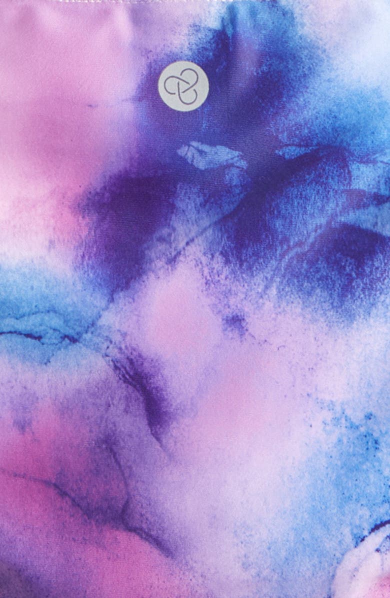 Zella Girl Kids' Twist Back Two-Piece Swimsuit, Alternate, color, Pink Lavender Ombre Blur