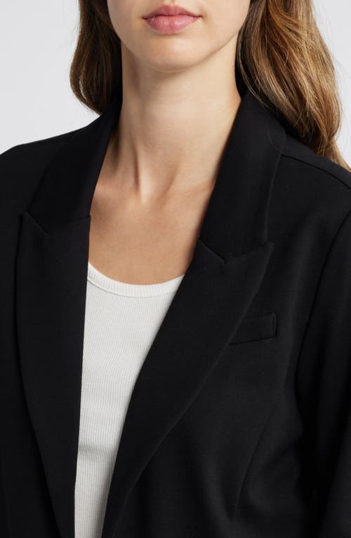 Wit & Wisdom Princess Seam Open Front Blazer In Black