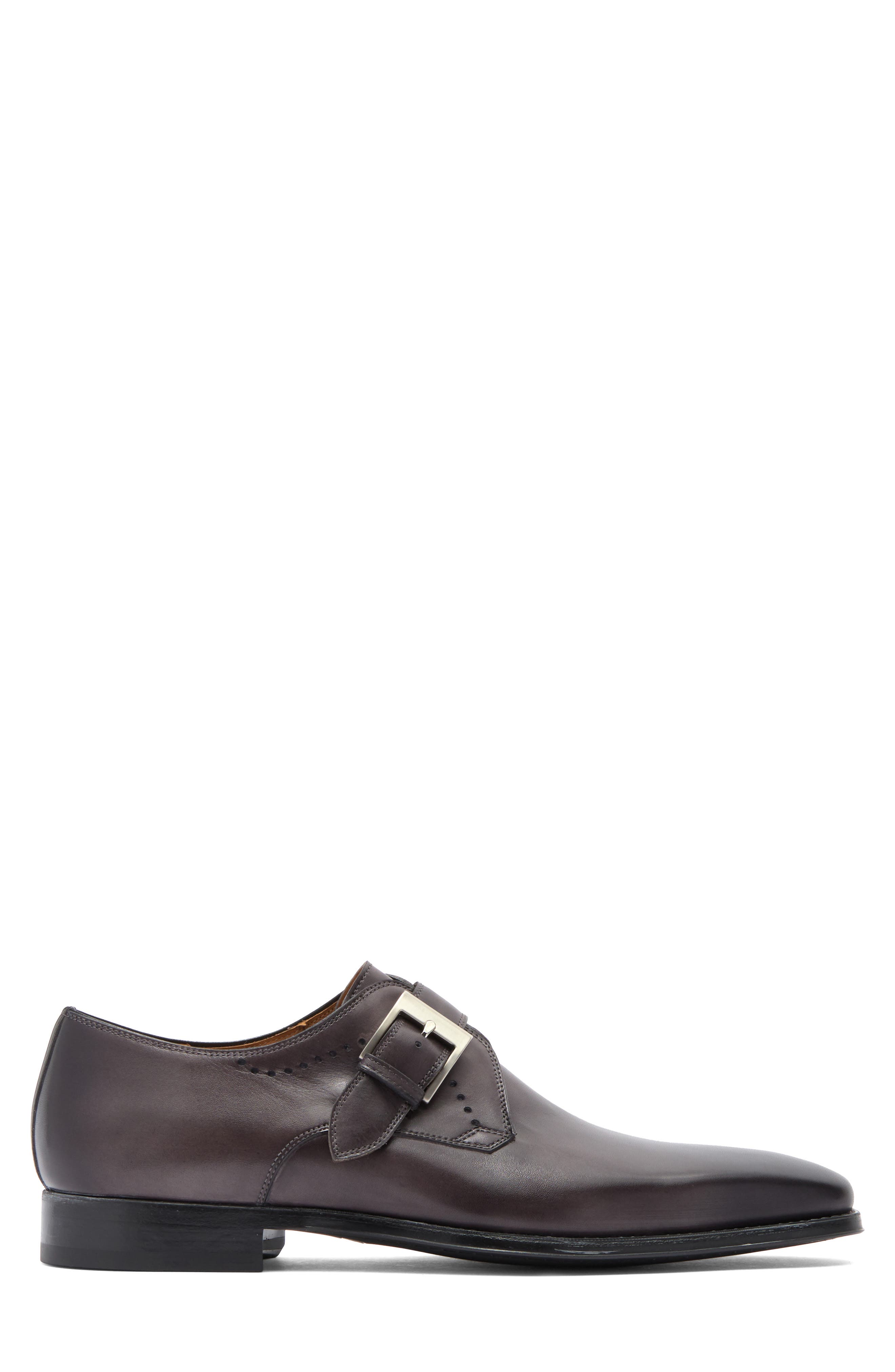 Easton Stamp Monk Strap Shoe, Alternate, color, GREY