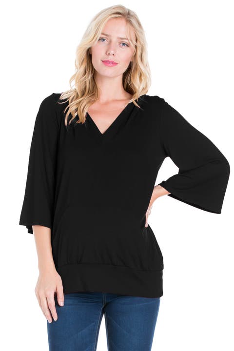 Oversized Maternity Fashion Hoodie Top