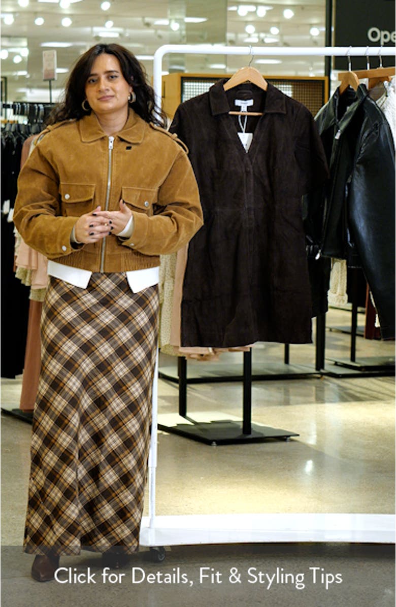 Suede Mini Shirtdress, sales video thumbnail