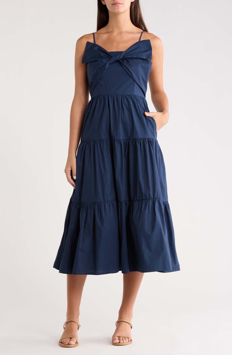 SUGARLIPS Love Letter Poplin Midi Dress, Main, color, 