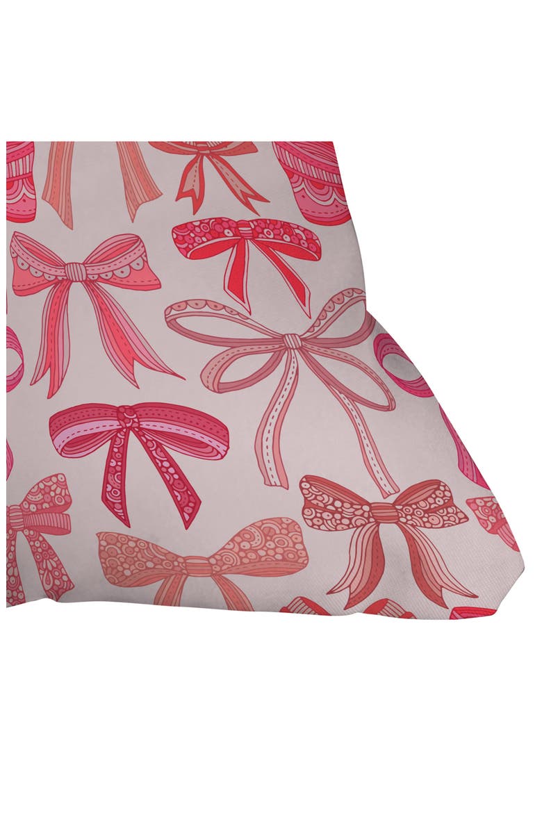 Pink Bows Accent Pillow, Alternate, color, PINK