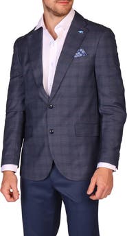 TailorByrd Modern Fit Windowpane Sport Coat
