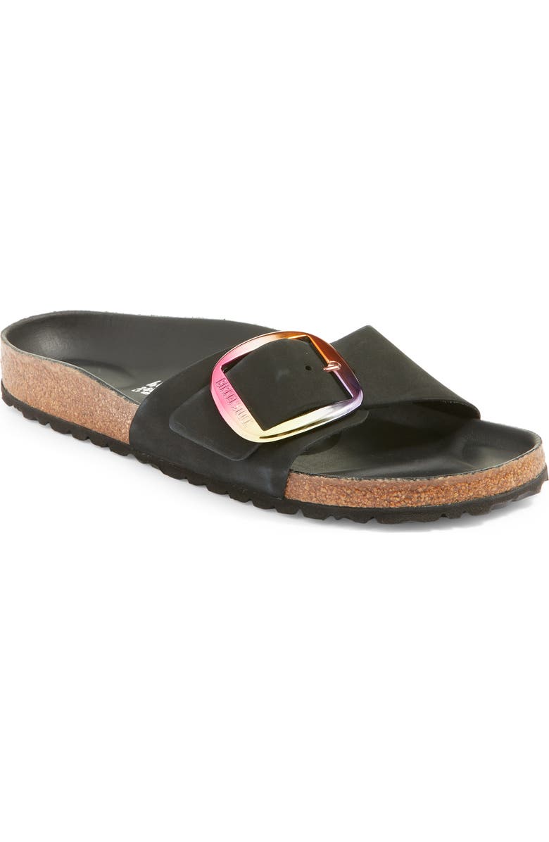 Birkenstock Madrid Iridescent Big Buckle Slide Sandal, Main, color,