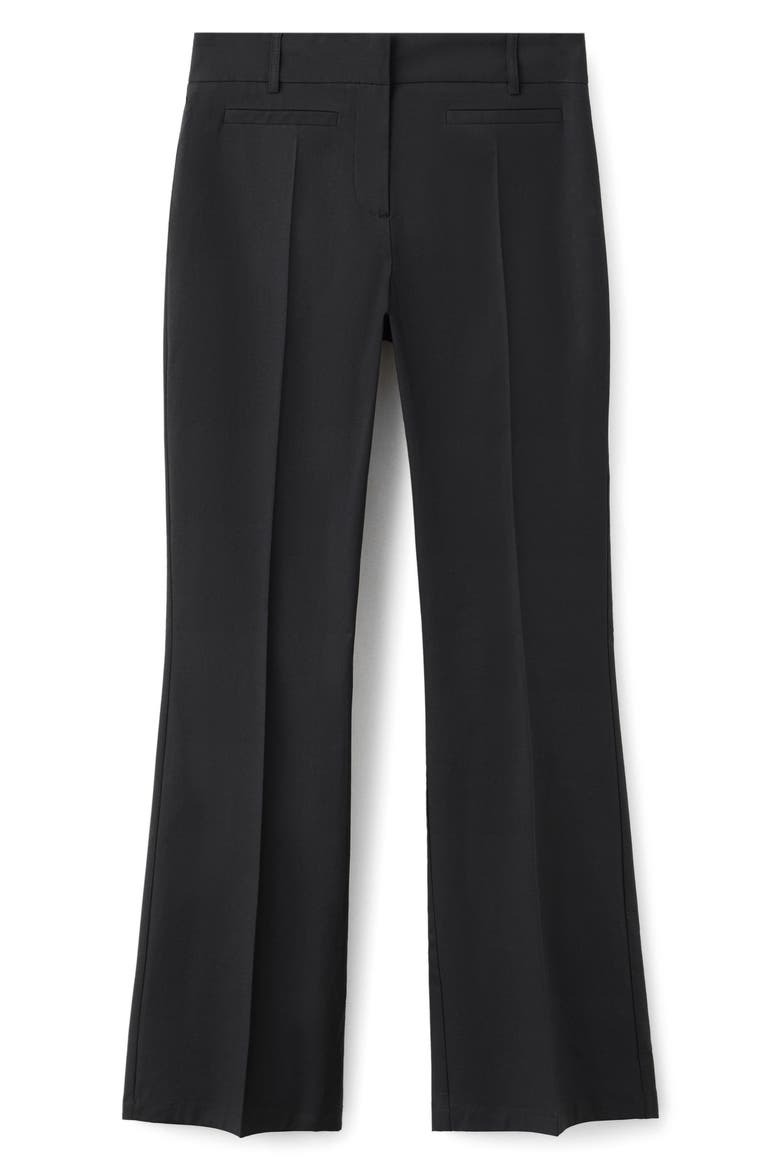 Starring Hailey Bieber Serin Stretch Cotton Pants, Main, color, BLACK
