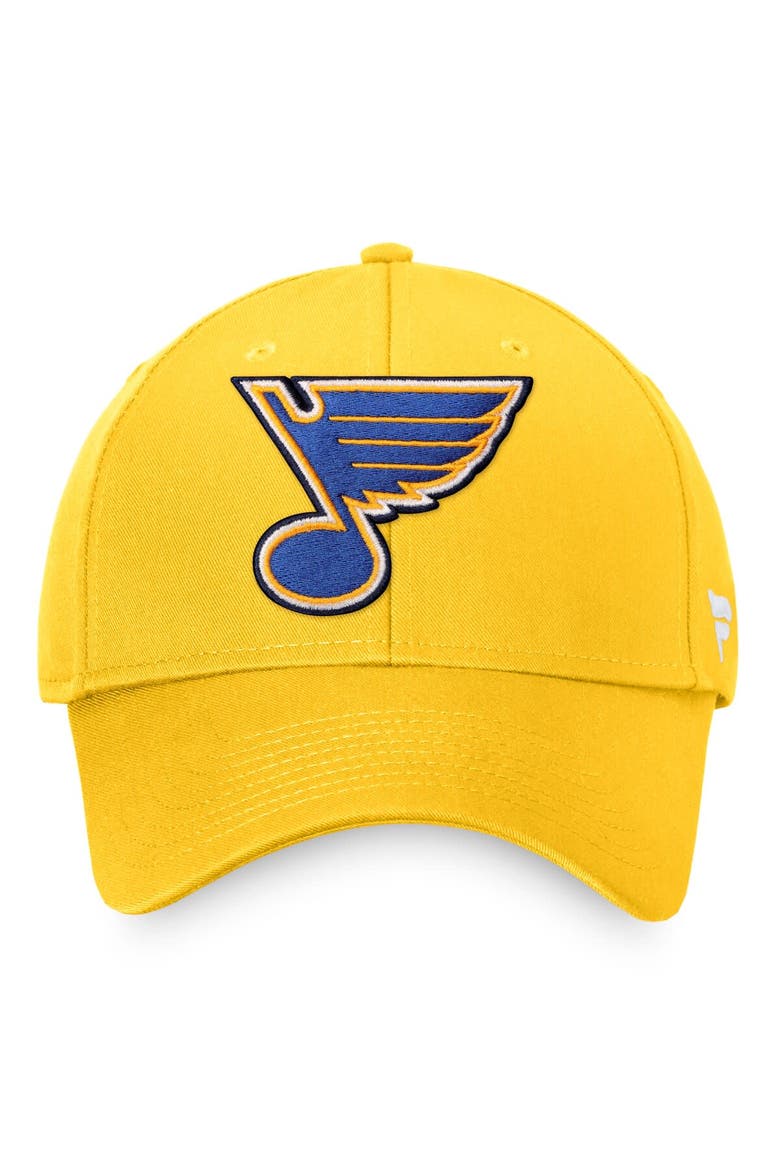 Men's Fanatics Branded Gold St. Louis Blues Core Adjustable Hat, Alternate, color, Gold