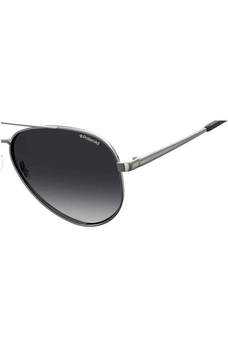 Polaroid 61mm Polarized Aviator Sunglasses, Alternate, color,