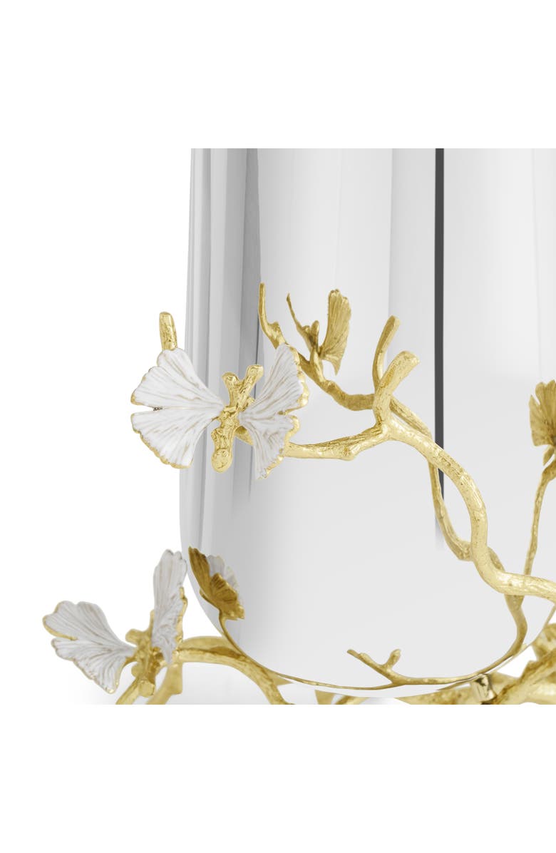 Michael Aram Butterfly Ginkgo Medium Vase, Alternate, color, Silver/ Gold