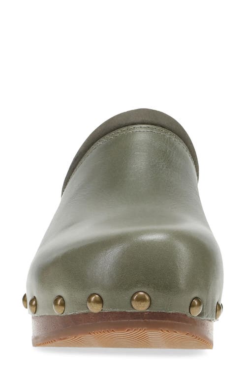 Dansko Andie Platform Mule In Green